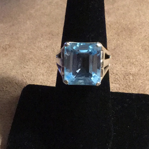 QVC Jewelry - Sterling Silver & Blue Topaz Ring